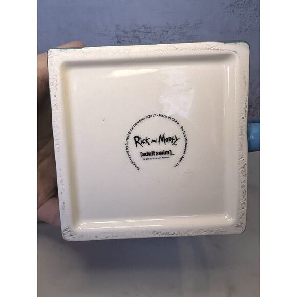 '17 Rick & Morty MR MEESEEKS Coffee SQUARE 3D MUG Adult Swim Cartoon Collectible - Picture 4 of 16